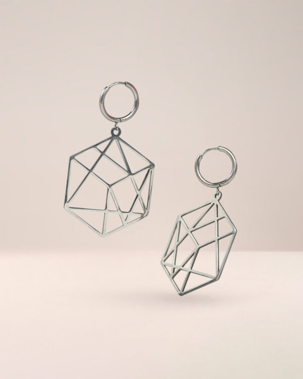 EM Platonic Solid Logo Earrings